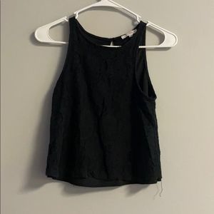 Love blossom size medium black lace tank